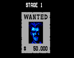 Power Strike II (SEGA Master System) screenshot: Wanted: dead or alive