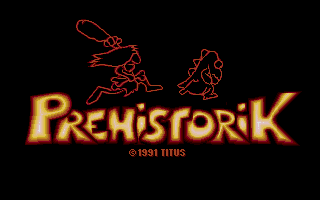 Prehistorik (DOS) screenshot: Title