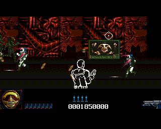 Predator 2 (Amiga) screenshot: Must be close to the Predator's exact location now