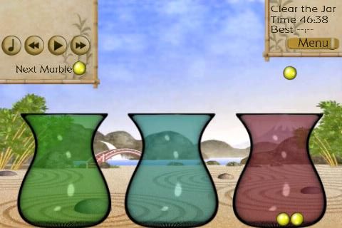 Jar of Marbles (iPhone) screenshot: Vases final marble