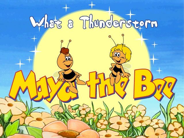 Maya the Bee: What a Thunderstorm (Windows) screenshot: Title screen
