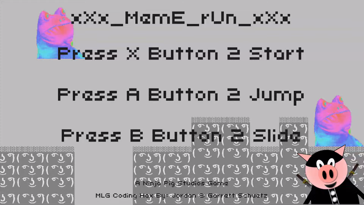 Meme Run (Wii U) screenshot: How to play screen