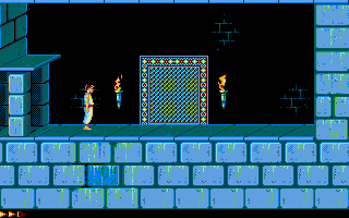 Prince of Persia (Atari ST) screenshot: Door to the next level.