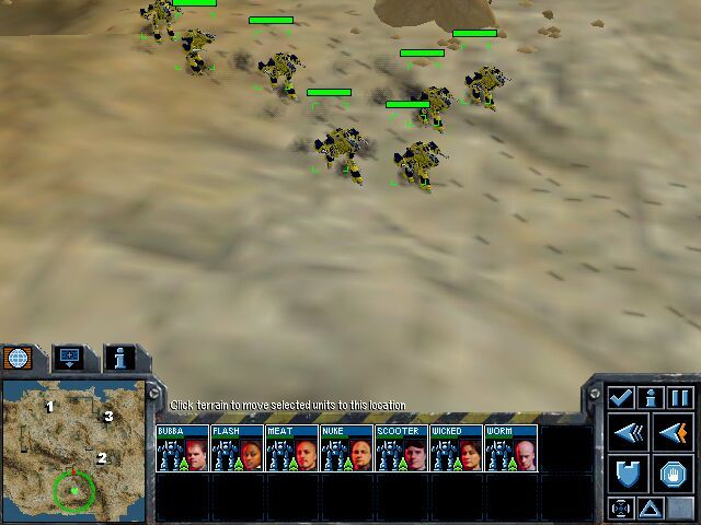 Mech Commander 2 (Windows) screenshot: Running