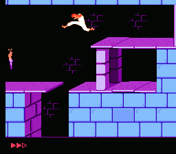 Prince of Persia (NES) screenshot: Long jump