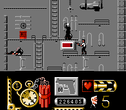 The Hunt for Red October (NES) screenshot: Disarming a bomb