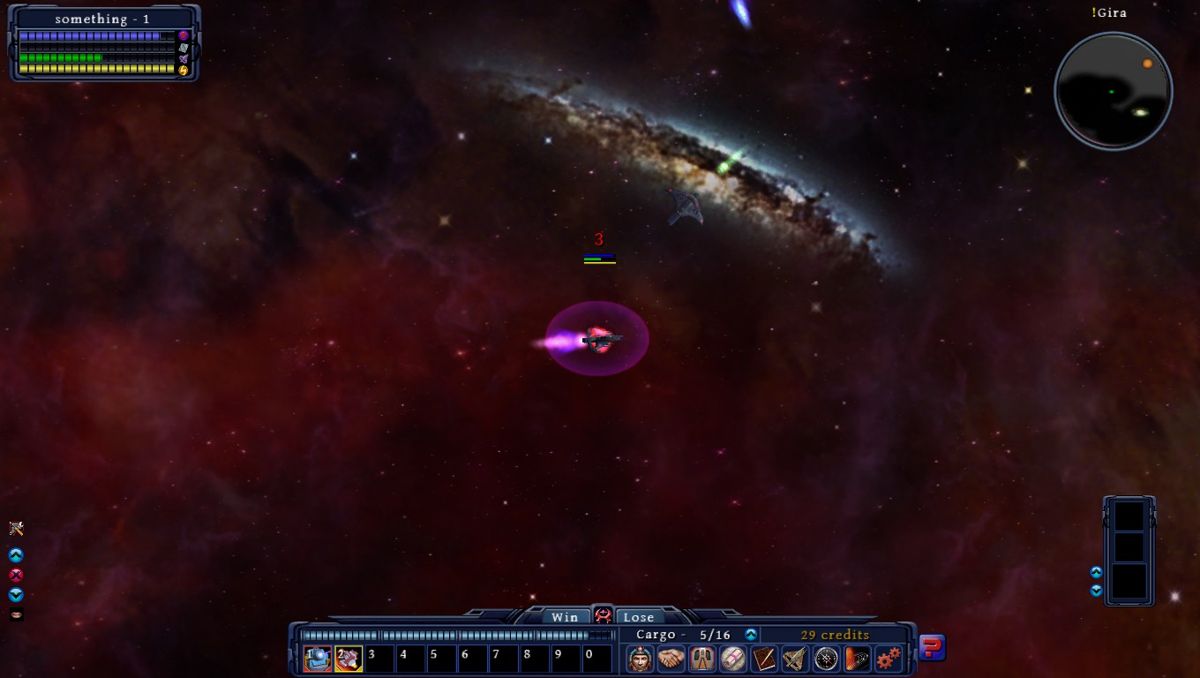 Drox Operative (Windows) screenshot: Attacked by a foe.