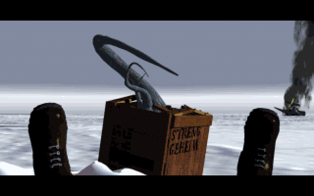 Prisoner of Ice (DOS) screenshot: And in the confusion something escapes...