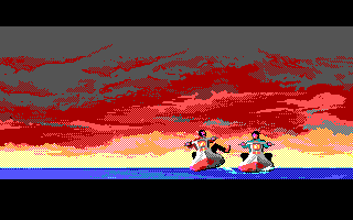 Project Neptune (DOS) screenshot: Fight on jet-skis