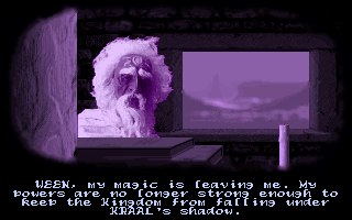 The Prophecy (DOS) screenshot: Ohkram, Ween's grandfather (from the intro)