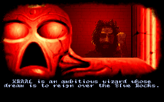 The Prophecy (DOS) screenshot: Kraal, the evil sorcerer (from the intro)