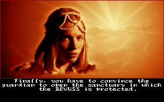 The Prophecy (DOS) screenshot: The Guardian (from the intro)
