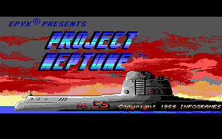 Project Neptune (DOS) screenshot: Title Screen
