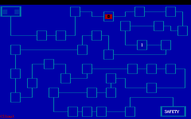 Proto Type (DOS) screenshot: Playing ESCAPE