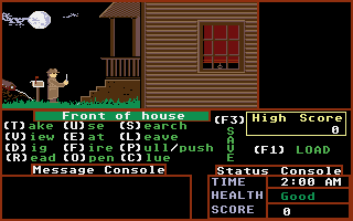 Psycho (Atari ST) screenshot: The beginning location