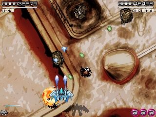 Angelfish (Windows) screenshot: More enemies ahead, this time some turret.