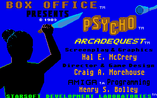 Psycho (Amiga) screenshot: Title screen 2