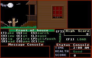 Psycho (Amiga) screenshot: The beginning location