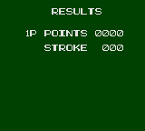 Putt & Putter (Game Gear) screenshot: Results