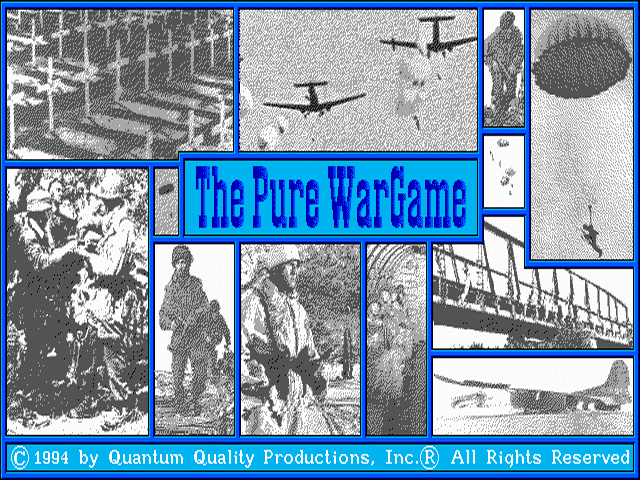 The Pure Wargame (DOS) screenshot: Title screen