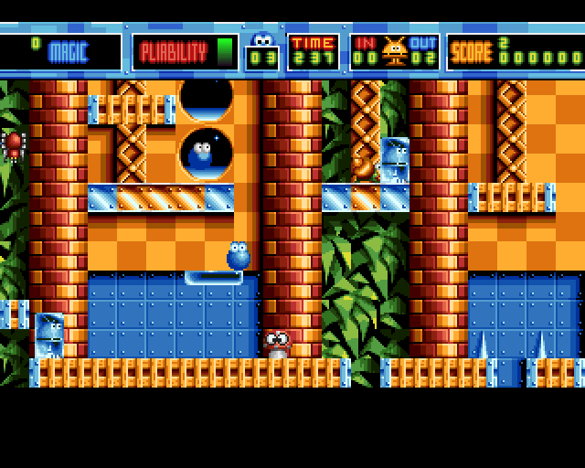 Putty (Amiga) screenshot: First level starting position