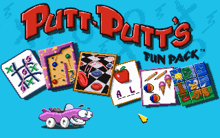 Putt-Putt's Fun Pack (DOS) screenshot: Main Screen