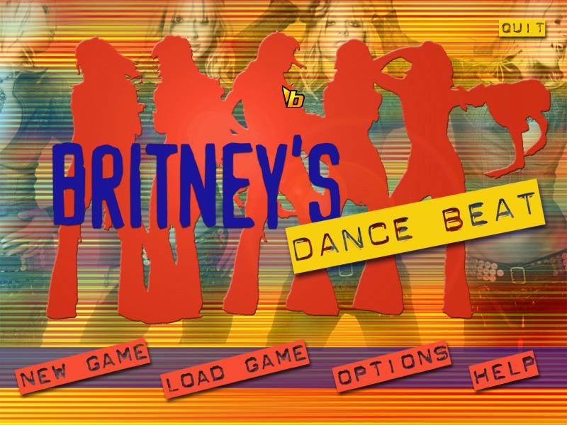 Britney's Dance Beat (Windows) screenshot: main screen