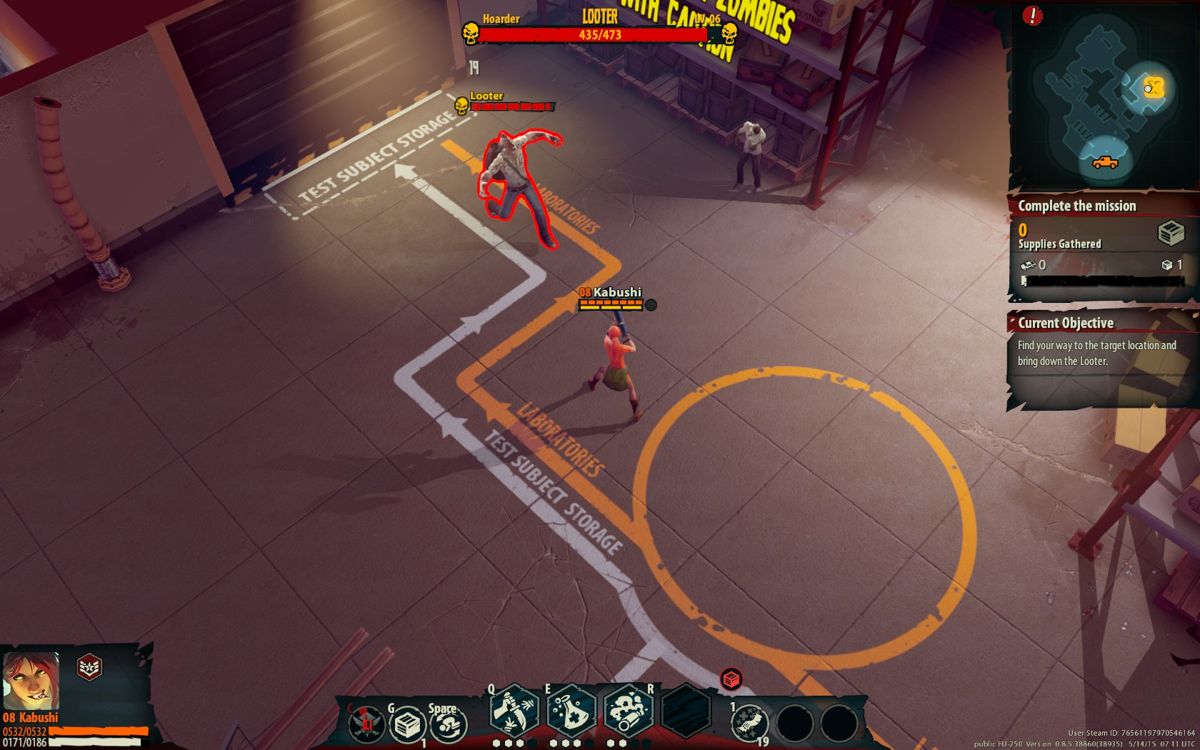 Dead Island: Epidemic (Windows) screenshot: Attacking a looter