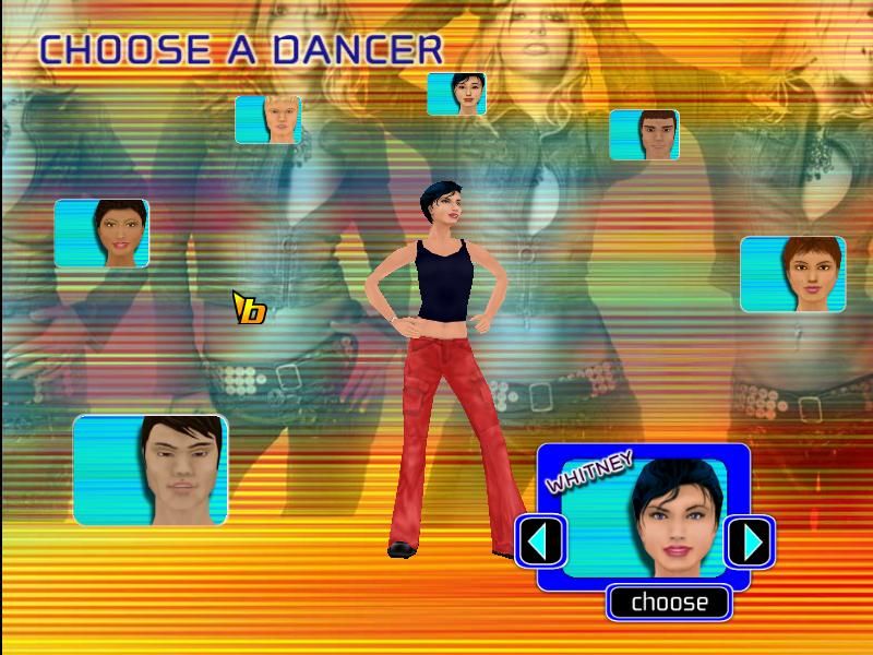Britney's Dance Beat (Windows) screenshot: choose a dancer