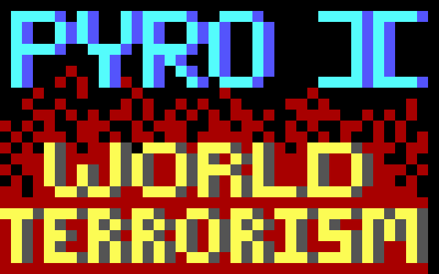 Pyro II (DOS) screenshot: World Terrorism Scenario start
