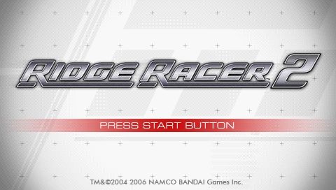 Ridge Racer 2 (PSP) screenshot: Title screen