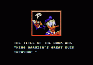 QuackShot starring Donald Duck (Genesis) screenshot: Donald finds the treasure map..