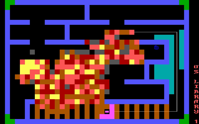 Pyro II (DOS) screenshot: Your pyromaniac days are over