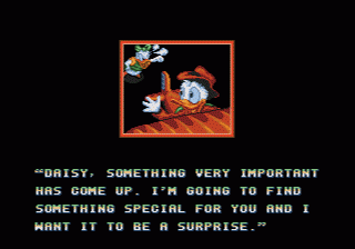 QuackShot starring Donald Duck (Genesis) screenshot: ..and leaves an angry Daisy behind