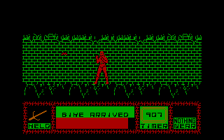 Saboteur II (DOS) screenshot: The underground corridors of the Fortress