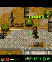 Brothers in Arms: Earned in Blood (J2ME) screenshot: With bullets as long as that, combos are easy.
