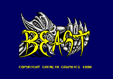 Shadow of the Beast (Amstrad CPC) screenshot: Title screen