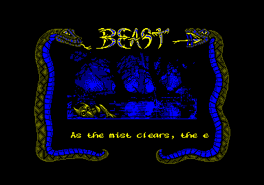 Shadow of the Beast (Amstrad CPC) screenshot: Beginning story