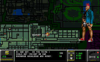 Quarantine (DOS) screenshot: Deadbeat fare