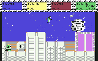 Quartet (Commodore 64) screenshot: Boss 1 of 2