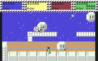 Quartet (Commodore 64) screenshot: Still in space...