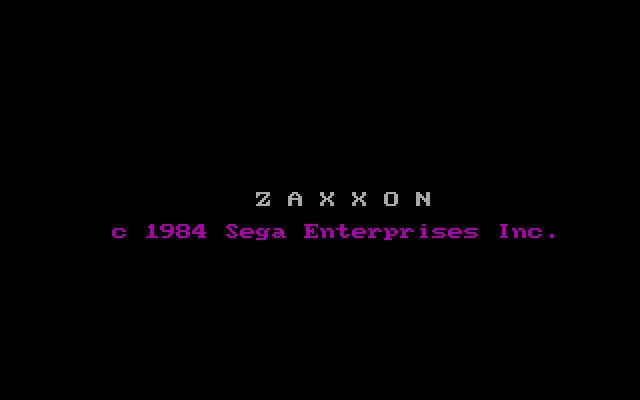 Zaxxon (PC Booter) screenshot: Title screen