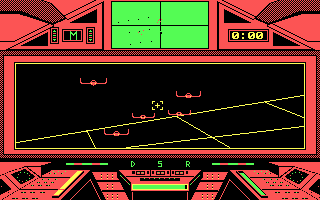 S.D.I. (DOS) screenshot: Blast those renegade Russians out of space!