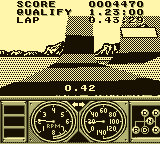 Race Drivin' (Game Boy) screenshot: Entering the Loop