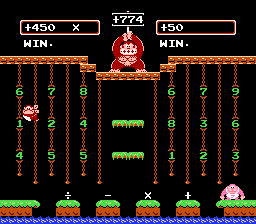 Donkey Kong Jr. Math (NES) screenshot: Calculate B