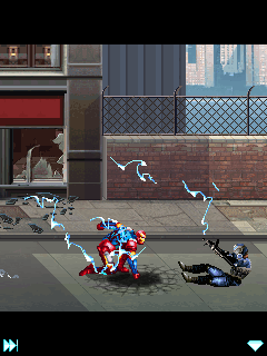 The Avengers: The Mobile Game (J2ME) screenshot: Ironman