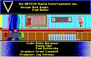 Rack 'Em (DOS) screenshot: Credits