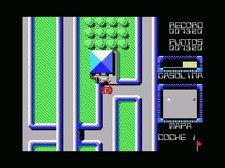 Race City (MSX) screenshot: The gas station