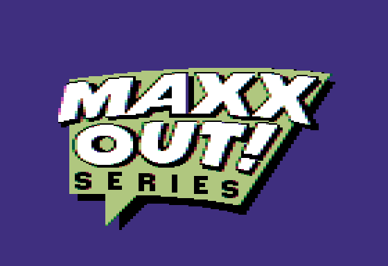 Rad Warrior (Apple II) screenshot: Maxx Out logo