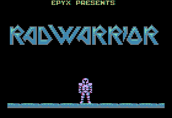 Rad Warrior (Apple II) screenshot: Title screen